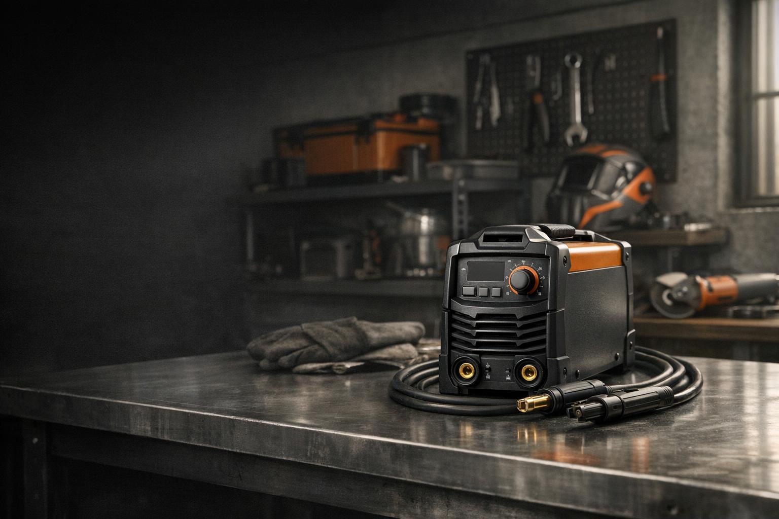 Compare multiprocess welders by the processes their listings name, the amperage and duty cycle they state and the input voltage they require. Real listing evidence and collected reviews, nothing invented. AI-generated editorial illustration.